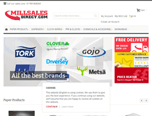 Tablet Screenshot of millsalesdirect.com